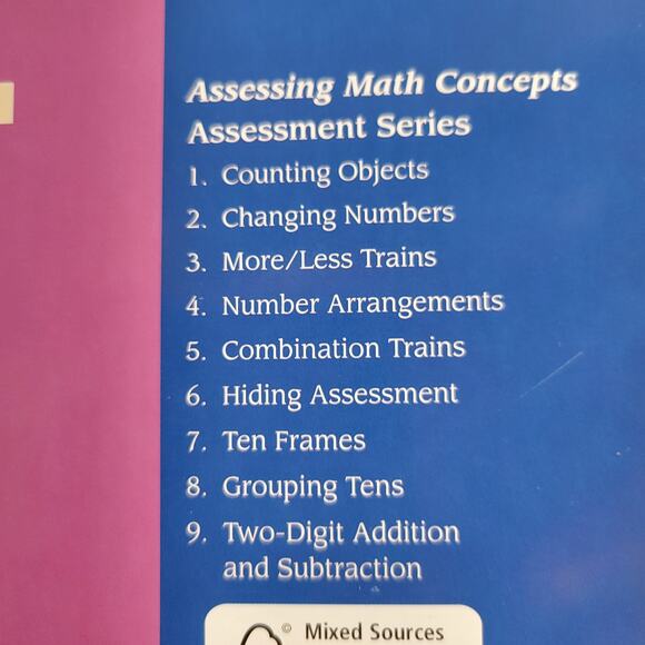 Hiding Assessment Book 6 Kathy Richardson 45 Student Form Assessing Math Concept - Picture 4 of 10